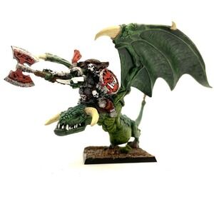 Orc Warboss on Wyvern 1 Painted Miniature Orruk Dragon Mount